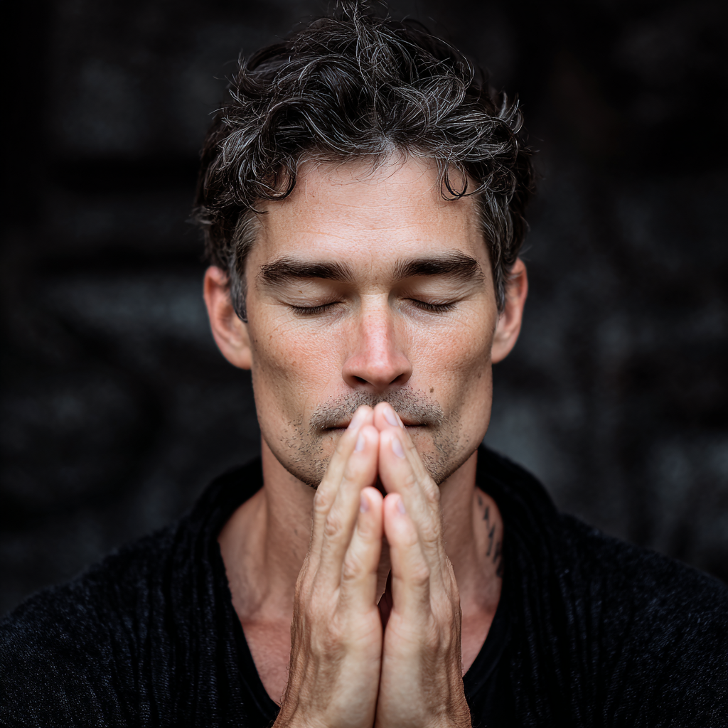 Yoga practitioner in energetic pose